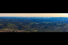 Panorama of the Northern Vogense from the south in Wimmenau in the state Bas-Rhin, France