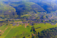 View of the valley of the Moder from the south in Wimmenau in the state Bas-Rhin, France