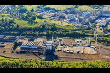 Chemical plants of INEOS Polymers EUROPE Sarralbe at the freight station in Willerwald in the state Moselle, France