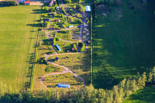 Aerial view of Horse Nature Park in Altwiller in the state Bas-Rhin, France