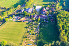 Aerial photograpy of Horse Nature Park in Altwiller in the state Bas-Rhin, France