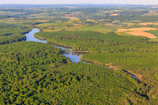 Gemein Weiher and Lang Weiher in the forest in Fénétrange in the state Moselle, France