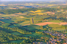 Runway of the Aéroclub de la Région de Sarre-Union at the Aérodrome Victor Hamm in Sarre-Union in the state Bas-Rhin, France