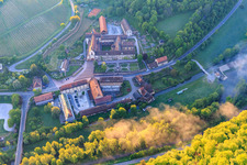 Hotel Kloster Bronnbach with Abbey Garden, Abbey Church of the Assumption of Mary and Missionaries of the Holy Family Monastery Bronnbach in the district Bronnbach in Wertheim in the state Baden-Wuerttemberg, Germany