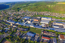 Aerial view of MICHAEL WEINIG AG in Tauberbischofsheim in the state Baden-Wuerttemberg, Germany