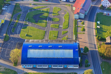 Tauber-Franken-Halle at the German Road Safety Training Area in the district Königshofen in Lauda-Königshofen in the state Baden-Wuerttemberg, Germany