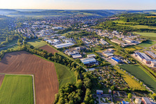 Taufstein industrial area in Bad Mergentheim in the state Baden-Wuerttemberg, Germany