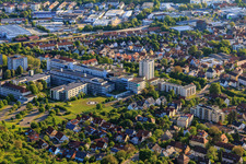 Caritas Hospital Bad Mergentheim gGmbH with helipad in Bad Mergentheim in the state Baden-Wuerttemberg, Germany