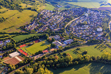 Johann Adam Möhler School Igersheim, Erlenbachhalle and sports fields of TA FC Igersheim in Igersheim in the state Baden-Wuerttemberg, Germany