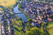 Tauber Bridge in the district Elpersheim in Weikersheim in the state Baden-Wuerttemberg, Germany