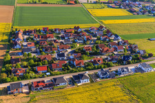 New development area Rehberg in Tauberrettersheim in the state Bavaria, Germany