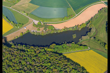 Lake Nassau in the district Nassau in Weikersheim in the state Baden-Wuerttemberg, Germany