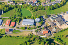 Industrial area Industriestr in Grünsfeld in the state Baden-Wuerttemberg, Germany