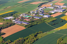 Waltersberg industrial area in Grünsfeld in the state Baden-Wuerttemberg, Germany