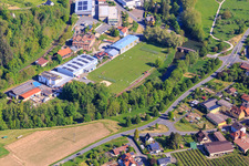 Sports field Reicholzheim at Dostmann electronic GmbH in the district Reicholzheim in Wertheim in the state Baden-Wuerttemberg, Germany