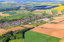 View of the town from the northeast in the district Dörlesberg in Wertheim in the state Baden-Wuerttemberg, Germany