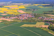 View from the southeast in the district Sachsenhausen in Wertheim in the state Baden-Wuerttemberg, Germany