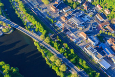 Bridge on the Main over the Tauber estuary in Wertheim in the state Baden-Wuerttemberg, Germany