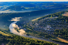 View from the west in the Main Valley in the district Eichel in Wertheim in the state Baden-Wuerttemberg, Germany