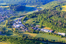 Industrial area Zum Schlag with Rekuplast GmbH, Uebe Medical GmbH and TFA Dostmann GmbH & Co. KG in the district Reicholzheim in Wertheim in the state Baden-Wuerttemberg, Germany