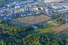 Substation Daxlanden in the district Daxlanden in Karlsruhe in the state Baden-Wuerttemberg, Germany