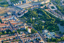 Leonardo Hotel Karlsruhe at the Zoological Garden with paraglider in the district Südstadt in Karlsruhe in the state Baden-Wuerttemberg, Germany