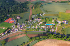 Campingpark Oase at the Carl-Hermann-Jäger outdoor pool and tennis club Ettenheim eV in Ettenheim in the state Baden-Wuerttemberg, Germany
