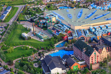 Aerial photograpy of Rulantica in Europa-Park Rust in Rust in the state Baden-Wuerttemberg, Germany