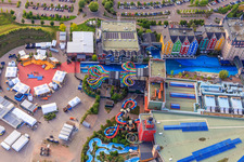 Vildfål - Freefall slide and "Always Sundays" arena of Rulantica in Europa-Park Rust in Rust in the state Baden-Wuerttemberg, Germany