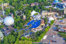 Eurosat - CanCan Coaster and Poseidon Water Coaster at Europapark Rust in Rust in the state Baden-Wuerttemberg, Germany
