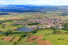 View of the town from the west in the district Kappel am Rhein in Kappel-Grafenhausen in the state Baden-Wuerttemberg, Germany