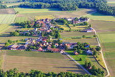 Village view from the north in Friesenheim in the state Bas-Rhin, France