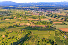 View of the Elz Valley from the northwest in the district Köndringen in Teningen in the state Baden-Wuerttemberg, Germany