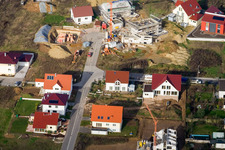 On the high trail in Kandel in the state Rhineland-Palatinate, Germany seen from above
