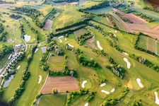 Aerial view of Europa-Park Golf Club Breisgau in the district Tutschfelden in Herbolzheim in the state Baden-Wuerttemberg, Germany