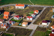 Bird's eye view of On the high trail in Kandel in the state Rhineland-Palatinate, Germany