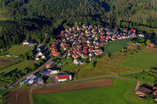 Aerial view of Hard district in the district Ottoschwanden in Freiamt in the state Baden-Wuerttemberg, Germany