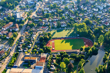 Stadtrainseee and Elztalstadion of FC Waldkirch eV and SV Waldkirch eV in Waldkirch in the state Baden-Wuerttemberg, Germany