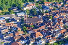 Church of St. Nicholas in the historic old town in Elzach in the state Baden-Wuerttemberg, Germany
