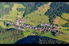 Village view from the east in the district Prinzbach in Biberach in the state Baden-Wuerttemberg, Germany