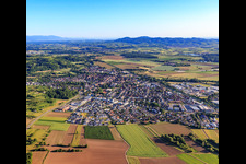 City view from the north in the district Wonnental in Kenzingen in the state Baden-Wuerttemberg, Germany