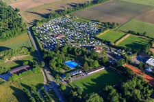 Kaiserstuhl Camping and Kaiserstuhlbad in Ihringen in the state Baden-Wuerttemberg, Germany