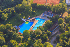 Breisach Forest Swimming Pool in Breisach am Rhein in the state Baden-Wuerttemberg, Germany