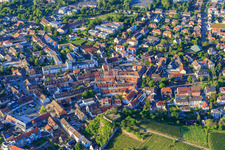Town center under Eckartsberg in Breisach am Rhein in the state Baden-Wuerttemberg, Germany