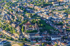 Breisach Minster St. Stephen from the west in Breisach am Rhein in the state Baden-Wuerttemberg, Germany