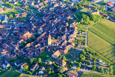 Church of St. Pankratius and Cemetery in the district Burkheim in Vogtsburg im Kaiserstuhl in the state Baden-Wuerttemberg, Germany
