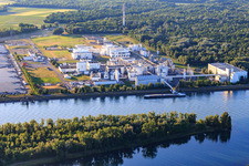 Industrial and Port Zone with industrial facilities on the Rhine belonging to Jungbunzlauer SA and TEREOS Starch & Sweeteners Europe in Marckolsheim in the state Bas-Rhin, France