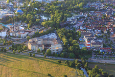 Oblique view of Adventure Hotel "Colosseo" with Wellness & Spa in Europa-Park Rust in Rust in the state Baden-Wuerttemberg, Germany