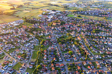 City view from the south in Mahlberg in the state Baden-Wuerttemberg, Germany