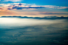 Palatinate Forest in the November haze in Bad Bergzabern in the state Rhineland-Palatinate, Germany